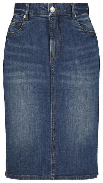 HEMA HEMA Damesrok Denim Shaping Fit Middenblauw (middenblauw) aanbieding