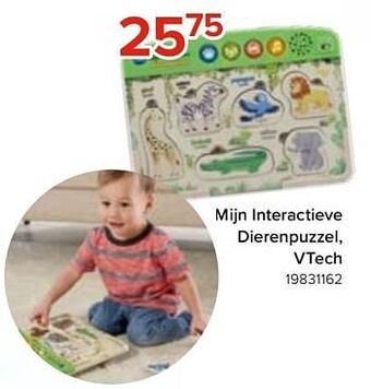 Euroshop Mijn interactieve dierenpuzzel, vtech aanbieding