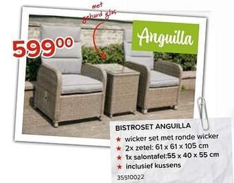 Euroshop Bistroset anguilla aanbieding