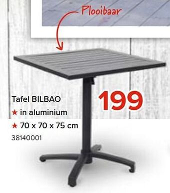 Euroshop Tafel bilbao aanbieding