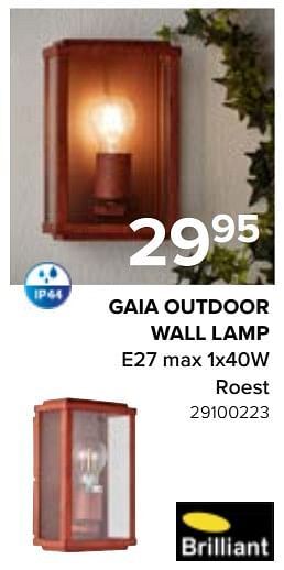 Gaia outdoor wall lamp e27 max