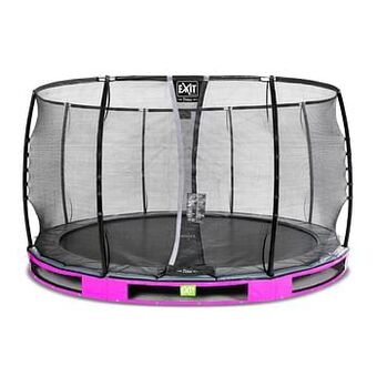 Brico Exit in-ground trampoline Elegant Premium met veiligheidsnet Deluxe ø366cm paars aanbieding