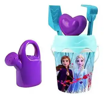 Dreamland Smoby emmer met strandspeelgoed Disney Frozen II aanbieding