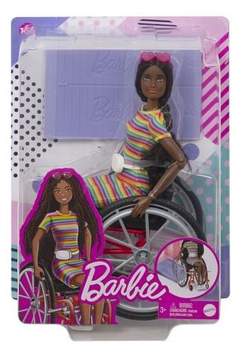 Dreamland Barbie Fashionistas 166 - Barbie in rolstoel regenboog aanbieding