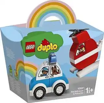 ToyChamp 10957 LEGO Duplo Brandweerhelikopter en politiewag aanbieding