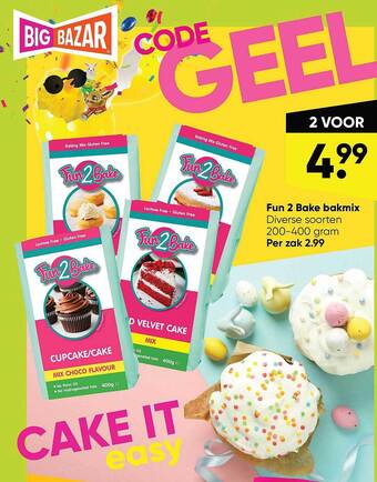 Big Bazar Fun 2 Bake Bakmix aanbieding
