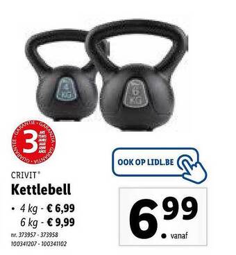 Lidl Kettlebell aanbieding