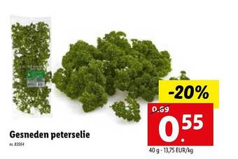 Lidl Gesneden Peterselie aanbieding