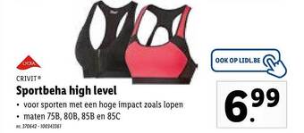 Lidl Sportbeha High Level aanbieding