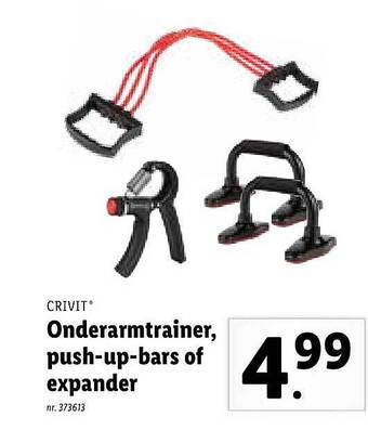 Lidl Onderarmtrainer, Push Up Bars Of Expander aanbieding