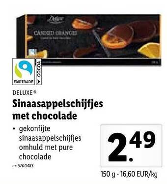 Lidl Sinaasappelschijfjes Met Chocolade aanbieding
