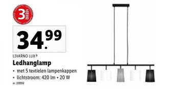 Lidl Livarno Lux Ledhanglamp aanbieding