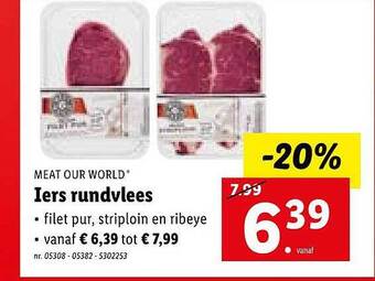 Lidl Meat Our World Iers Rundvlees aanbieding
