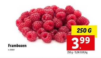 Lidl Frambozen aanbieding