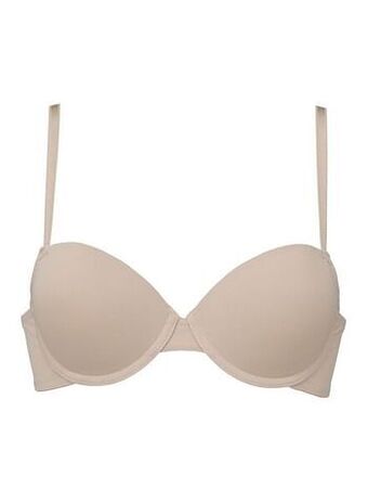 HEMA HEMA Voorgevormde Bh Met Beugel Recycled/micro Beige (beige) aanbieding