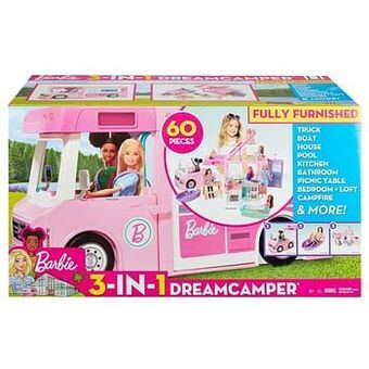 ToyChamp Barbie 3-in-1 Droomcamper aanbieding