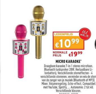 Trafic Micro Karaoke aanbieding