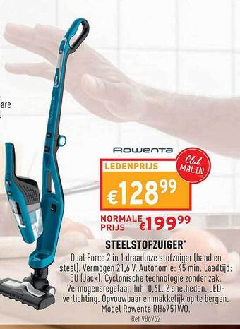 Trafic Steelstofzuiger aanbieding