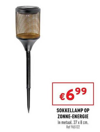 Sokkellamp Op Zonne Energie