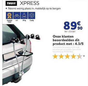 Auto5 Thule Xpress aanbieding