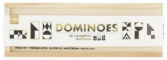 HEMA HEMA Domino Grafisch Hout aanbieding
