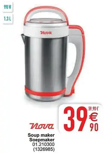 Cora Nova soup maker soepmaker 01.210300 1.3 L aanbieding