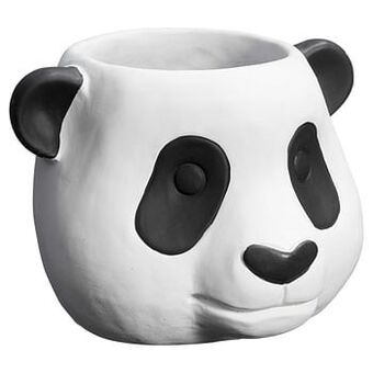 Bloempot Panda Multicolor