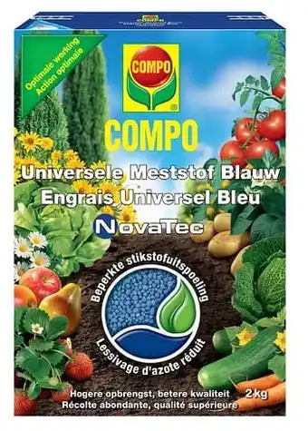 Brico Compo universele meststof Blauw Novatec 2 kg aanbieding