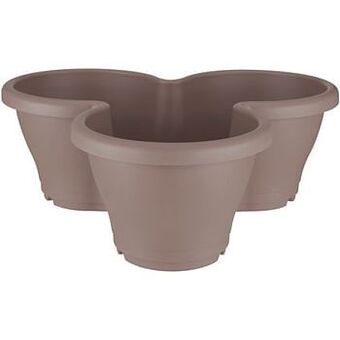 Brico Elho pot ’Corsica Vertical Garden Small’ taupe 36 x 26 cm aanbieding
