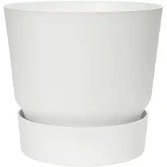 Brico Elho bloempot Greenville rond 30cm wit aanbieding
