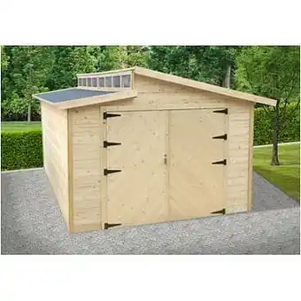 Brico Solid garage ’Torino S8241’ hout 20,88 m² aanbieding