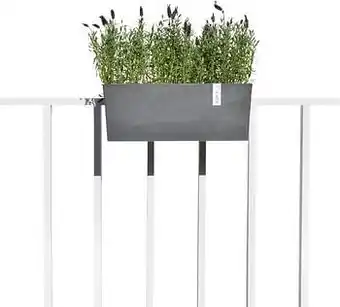 Ecopots bloembak Brugge grey B 55 cm