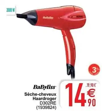 Cora Babyliss sèche-cheveux haardroger d302re aanbieding