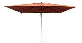 Dreamland FSC-luxehoutmastparasol 4 x 3 m terracotta aanbieding