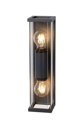 Brico Lucide wandverlichting Claire Mini grijs 2xE27 aanbieding
