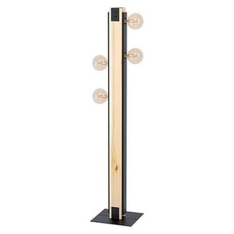 Leen Bakker EGLO vloerlamp Layham - bruin/zwart - Leen Bakker aanbieding