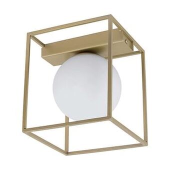 Leen Bakker EGLO wand-/plafondlamp Vallaspra - champagnekleur/wit - Leen Bakker aanbieding