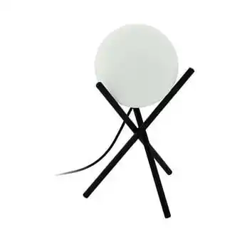 Leen Bakker EGLO tafellamp Castellato - zwart/wit - Leen Bakker aanbieding