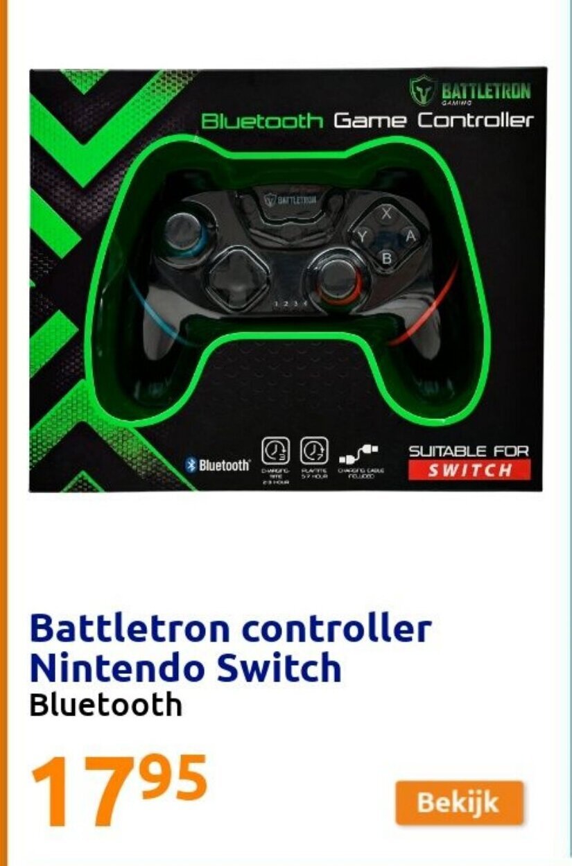 Battletron controller nintendo switch promotie bij Action