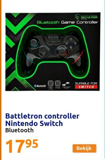 Action Battletron controller nintendo switch aanbieding