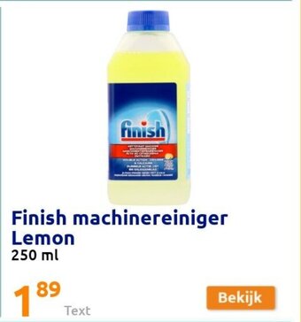 Finish machinereiniger lemon 250ml