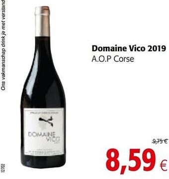 Colruyt Domaine vico 2019 a.o.p corse aanbieding