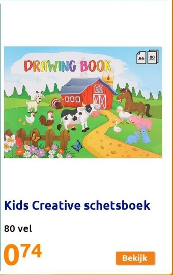Action Kids creative schetsboek aanbieding