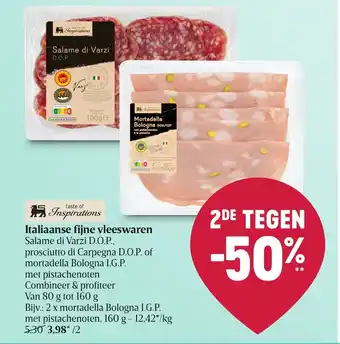 Delhaize Italiaanse fijne vleeswaren 160g aanbieding