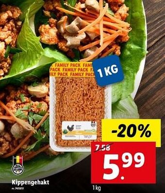 Lidl Kippengehakt aanbieding