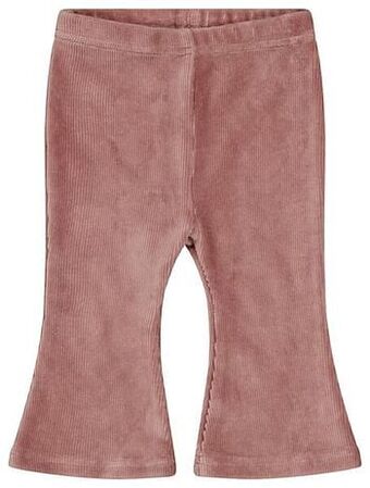 HEMA HEMA Baby Legging Flared Rib Roze (roze) aanbieding