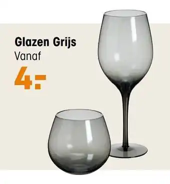 Kwantum Glazen grijs aanbieding