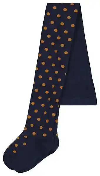 HEMA HEMA Kinderkousenbroek Glitter Stippen Donkerblauw (donkerblauw) aanbieding