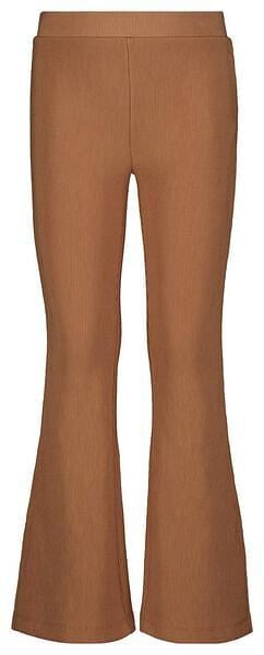 HEMA HEMA Kinder Legging Rib Flared Bruin (bruin) aanbieding