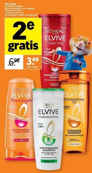 Albert Heijn Multivitamines 2-in-1 shampoo aanbieding